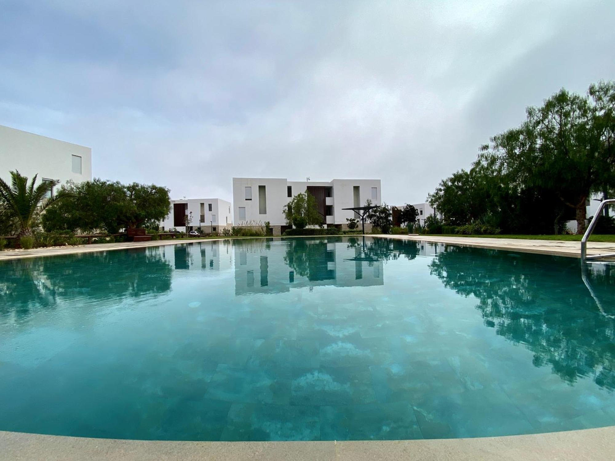 Luxurious Golf & Sea View Beach Apartment With Pool Access - Tamourrit, Taghazout Bay Bagian luar foto